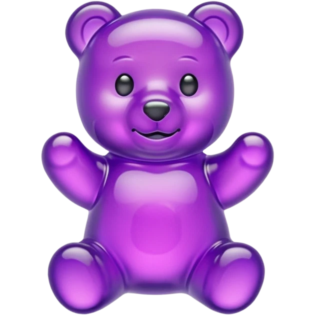 Purple Gummy bear emoji
