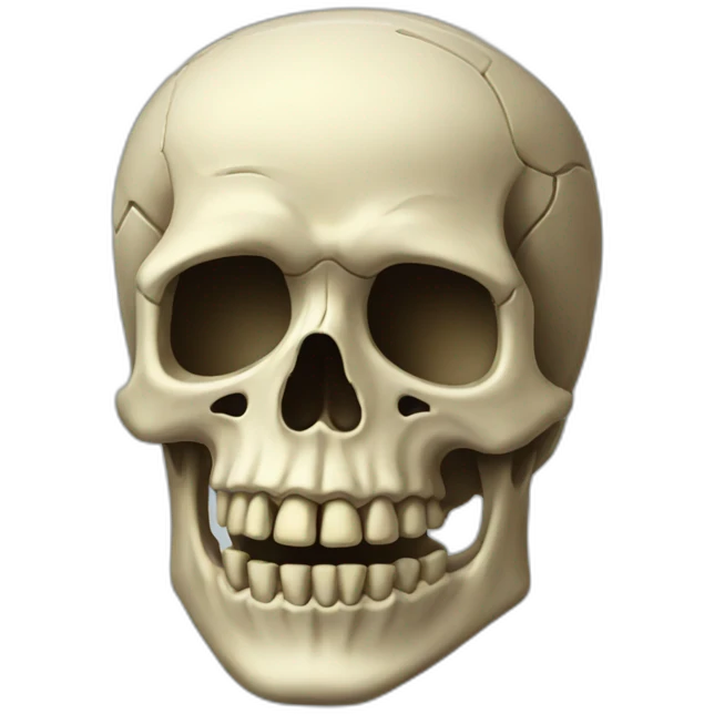 Skeleton head emoji