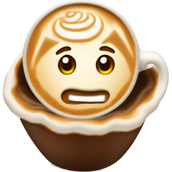Latte art emoji