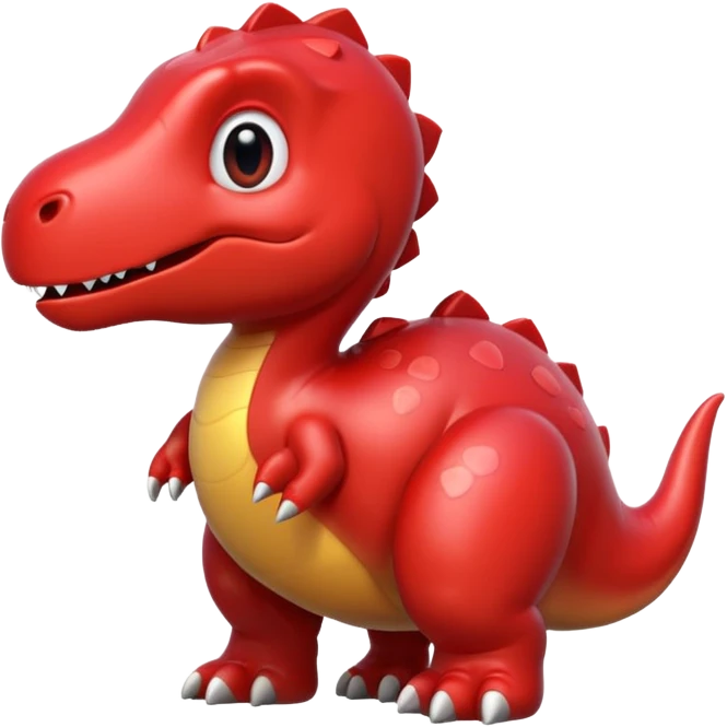 Heart shaped dinosaur emoji