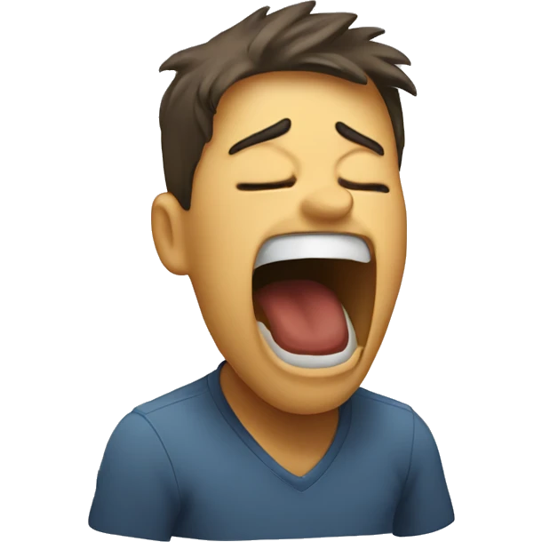 Person yawning emoji