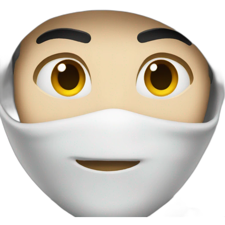face white ninja emoji