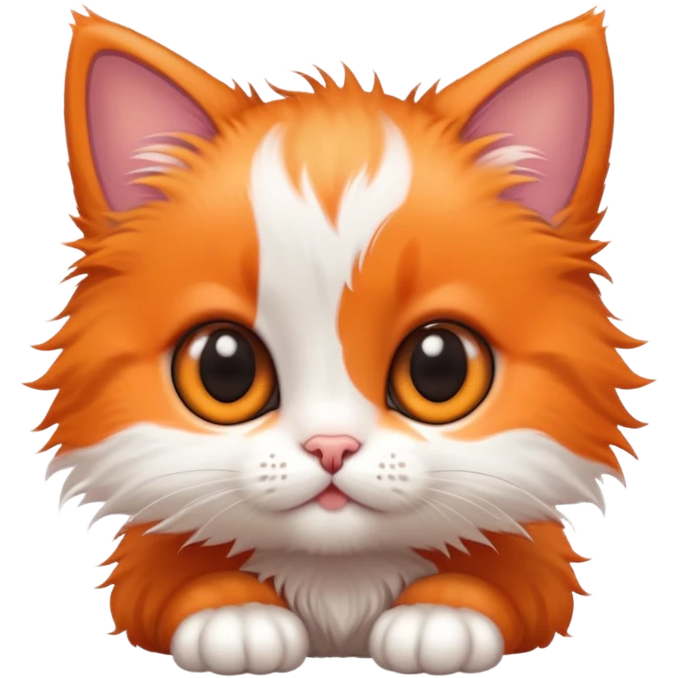 baby kitten with huge eyes and tiny paws emoji