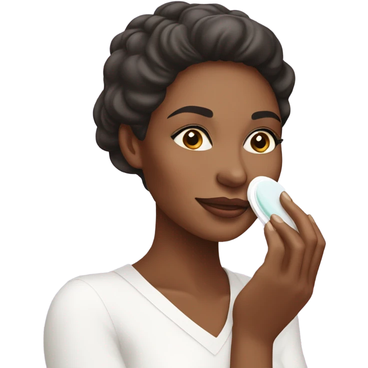 lady doing skincare  emoji