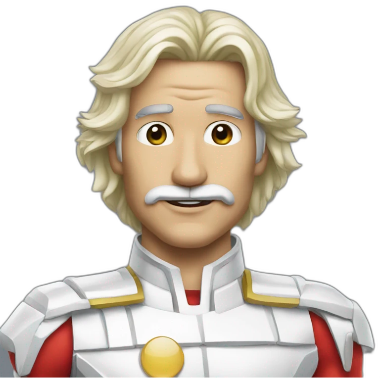 albert einstain like power ranger white emoji