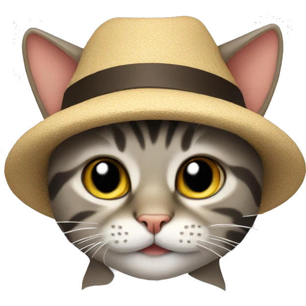 Cat with a hat emoji