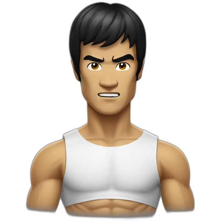 bruce lee look at you emoji