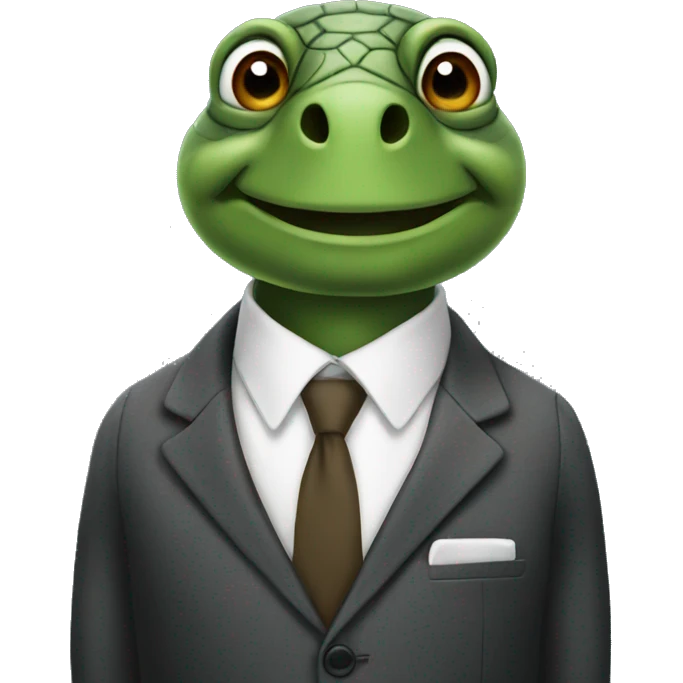 Turtle in a suit emoji