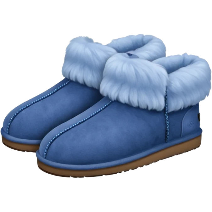 UGG slippers blue emoji