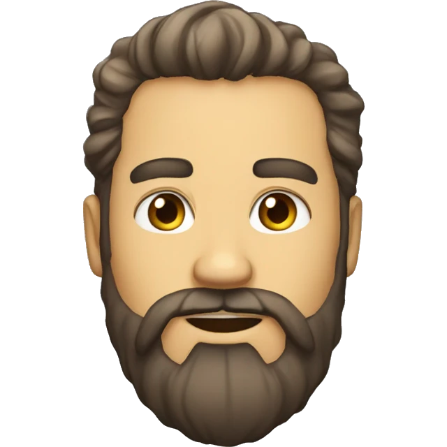 Bearded person majestic emoji