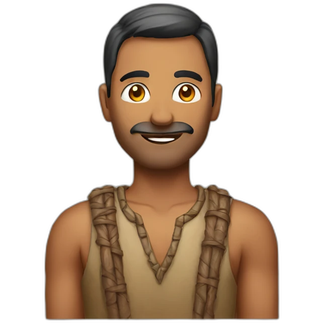 man with indian flga emoji