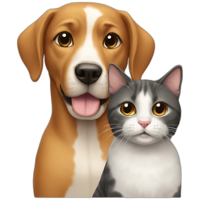 dog-with cat emoji