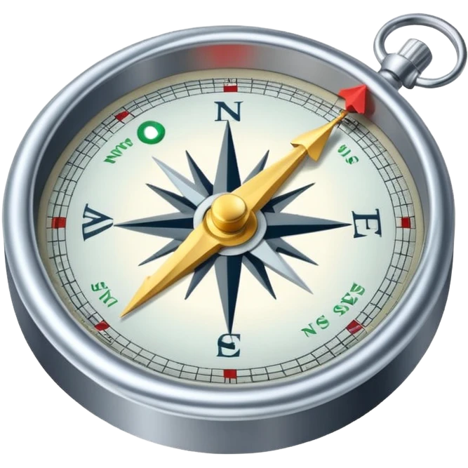 A compass with a roadmap unfolding, illustrating strategic navigation towards 10x growth. emoji