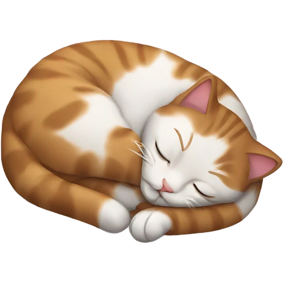 the cat is sleeping emoji