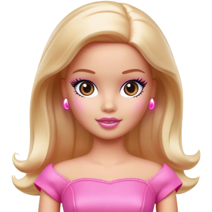 pink barbie doll emoji