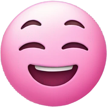 pink moon smiling emoji