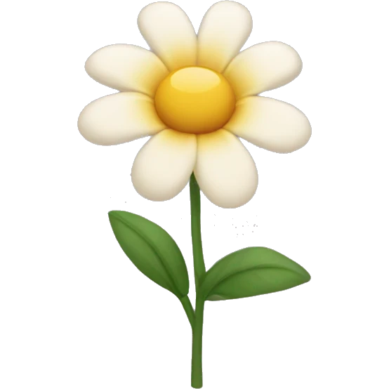 little flower without stalk emoji