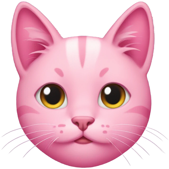 Pink cat emoji