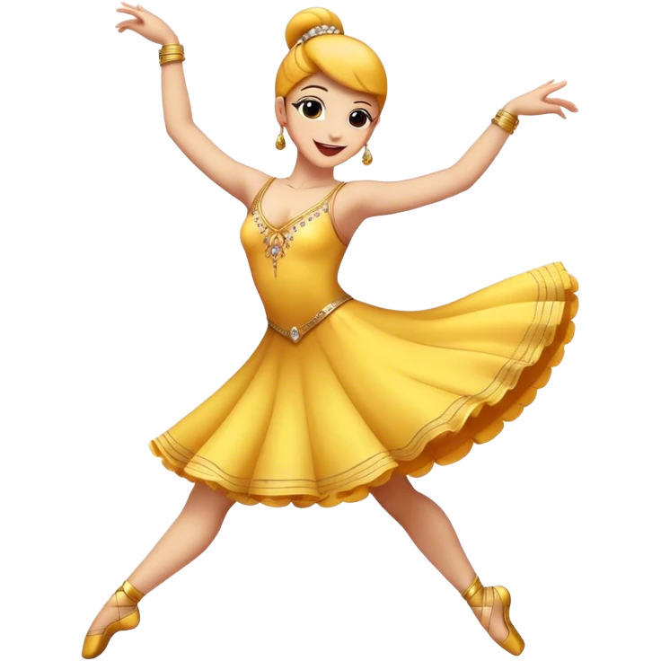 Dancer happy emoji