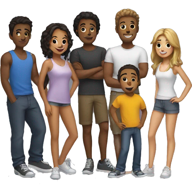 group of friends emoji