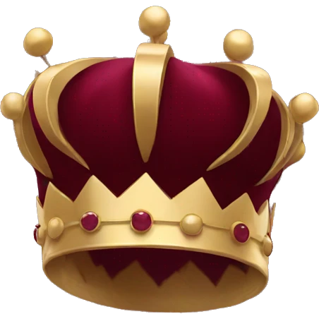burgundy crown  emoji