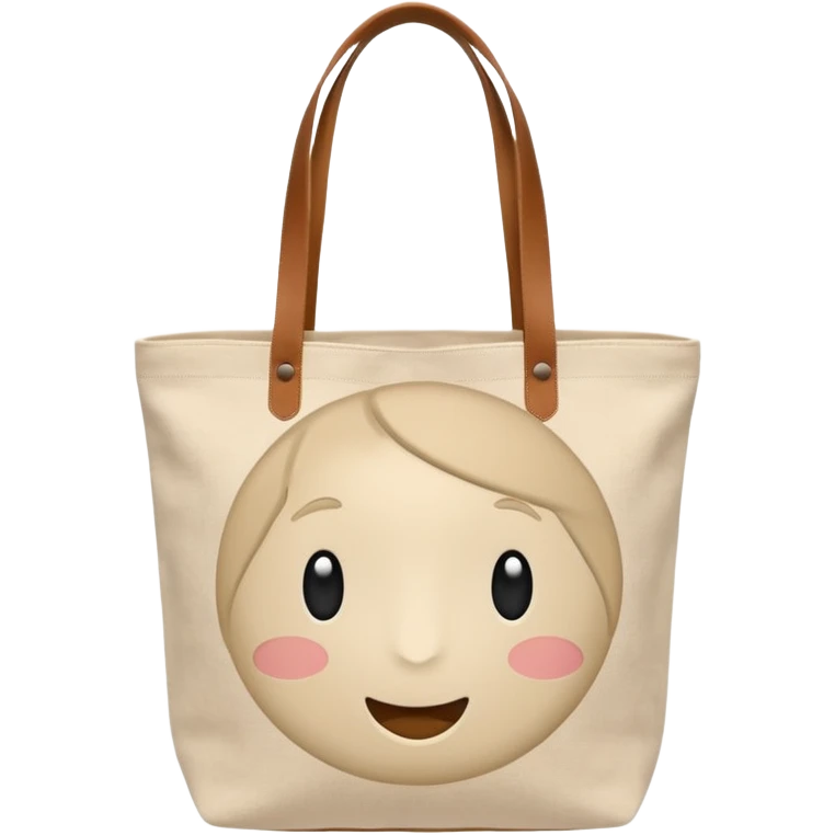 Organic tote bag emoji
