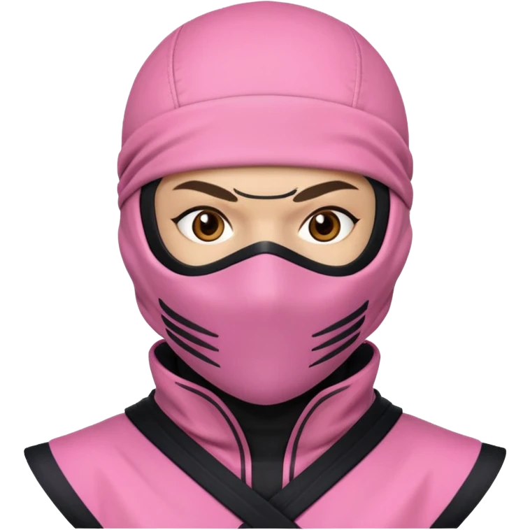 Pink ninja emoji