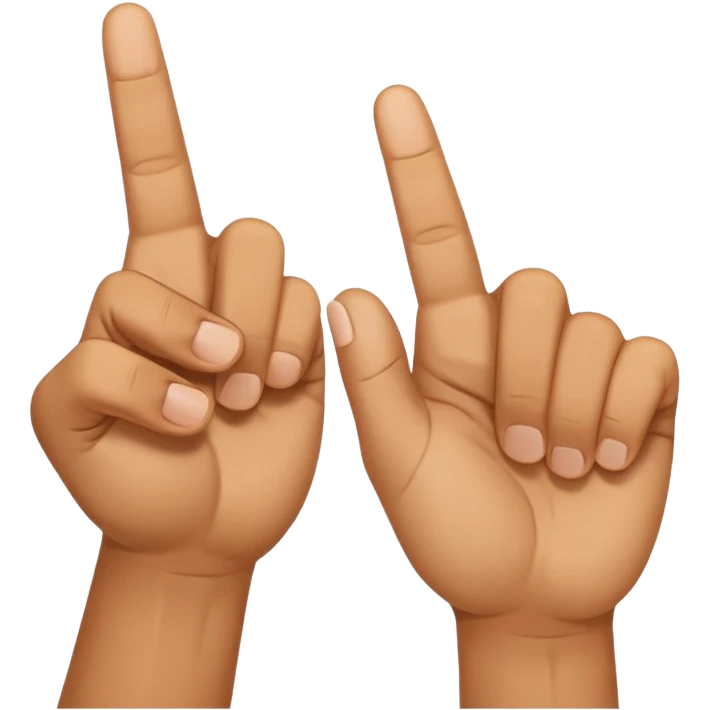 Hold up your hands. With your left hand, make a ‘6’ by curling your index finger like a hook while sticking your thumb out. With your right hand, make a ‘7’ by pointing your index finger straight and your thumb sideways like an L-shape. Put both hands next to each other — that’s the 67 meme emoji