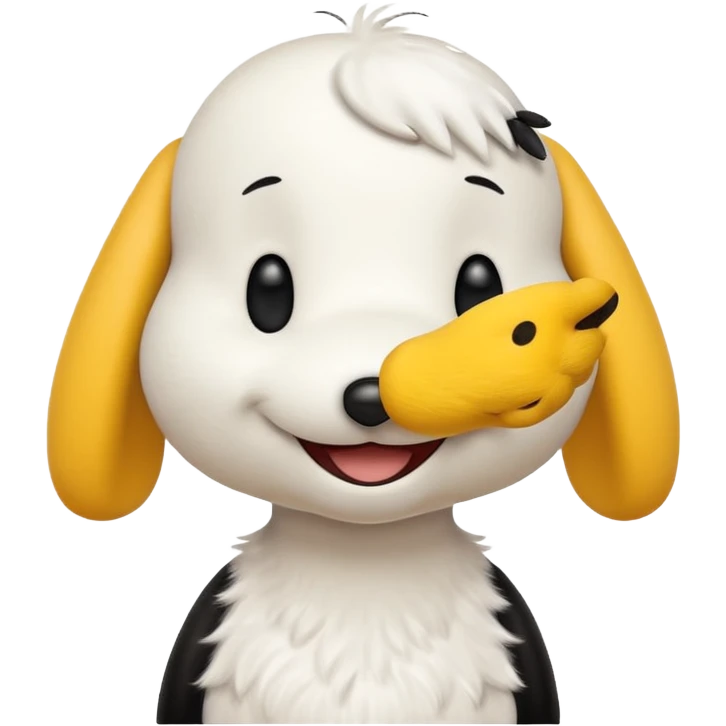 snoopy and woodstock the bird emoji