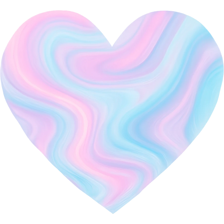 heart with a swirling pastel marble emoji