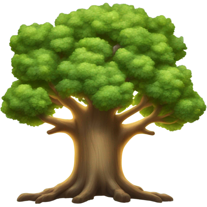 Tree with tree sap emoji