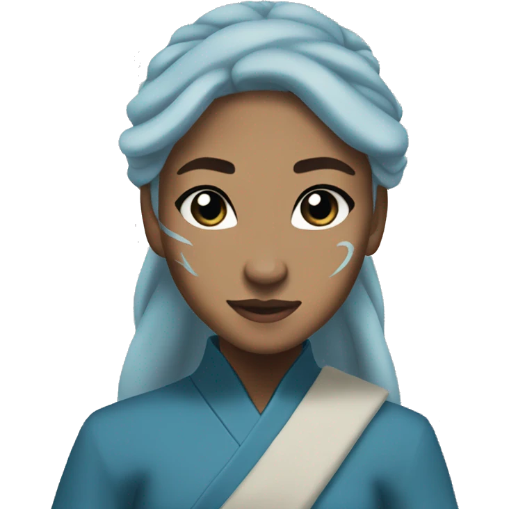 Katara from avatar the last airbender waterbending emoji