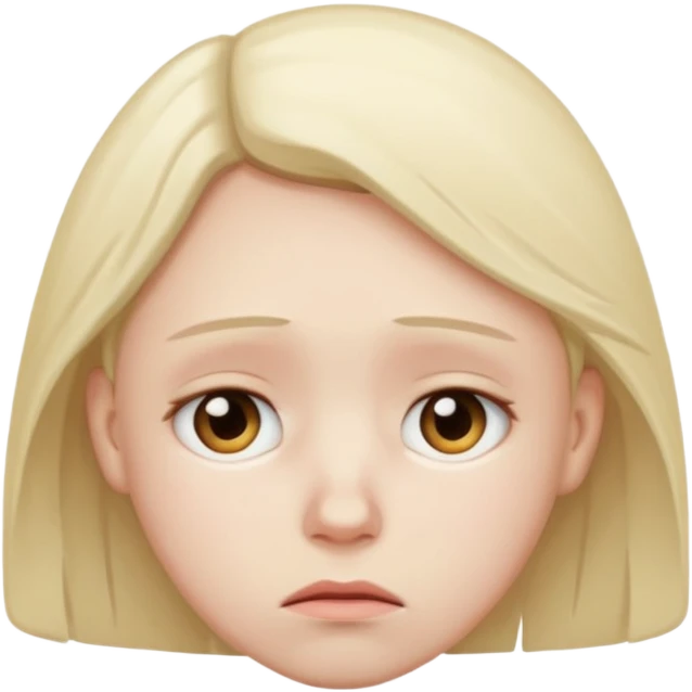 sad and tired emoji