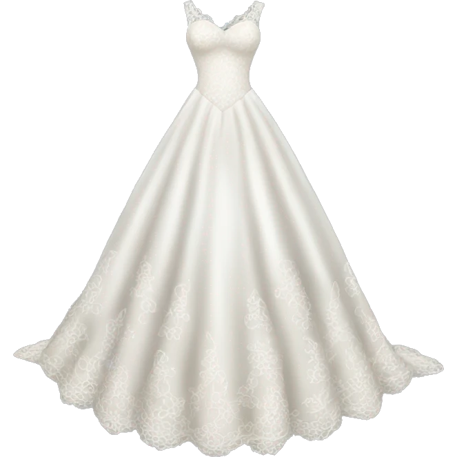 Lace wedding dress emoji