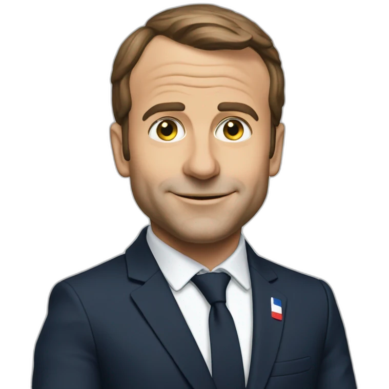 Macron qui fais du ski emoji