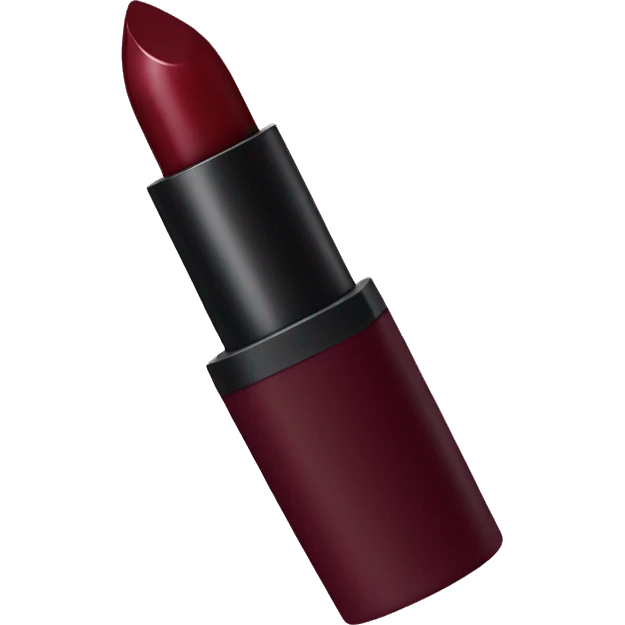 Burgundy fancy lipstick emoji