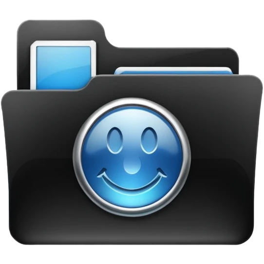 computer folder icon black with text "web design" emoji