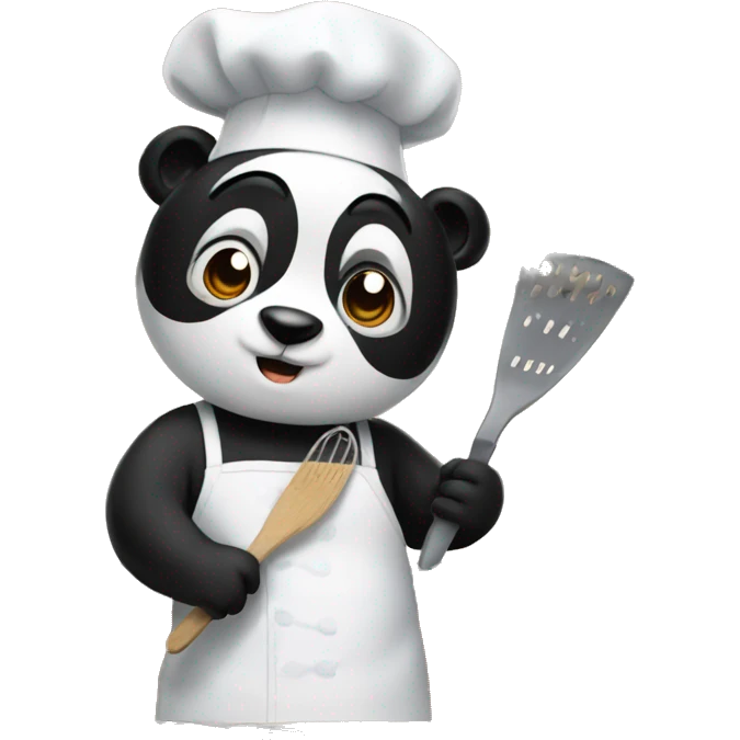 Panda baking in the kitchen emoji