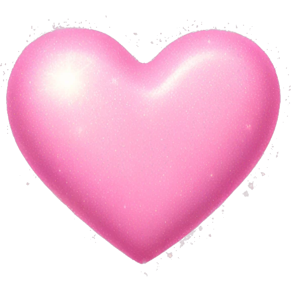 pink pastel heart sparkly emoji