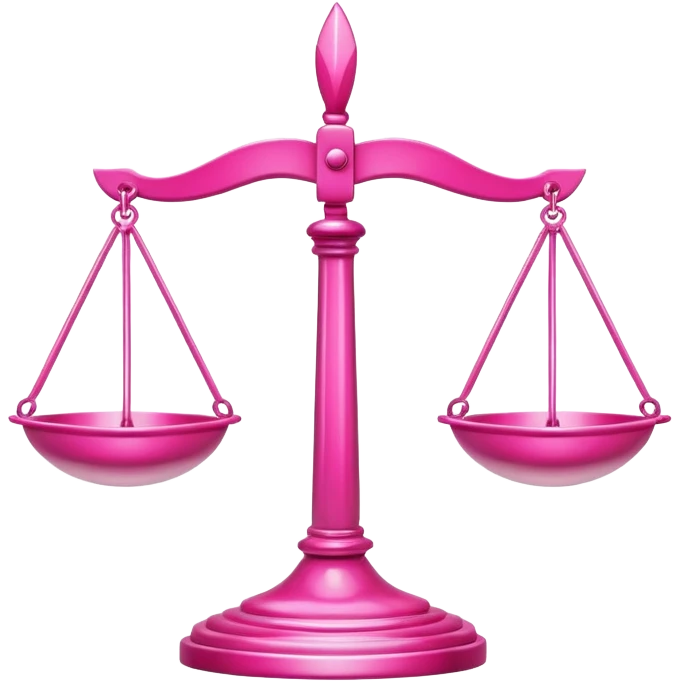 Pink Justice symbol emoji