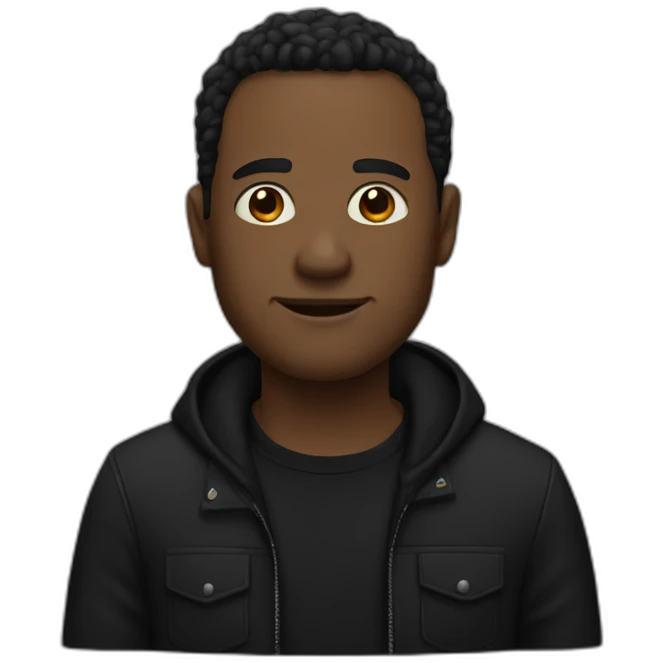 Man in black emoji