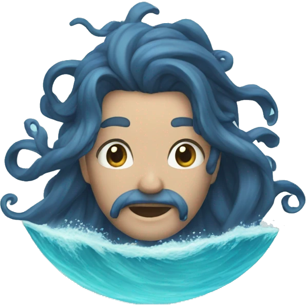 a big ocean parting emoji