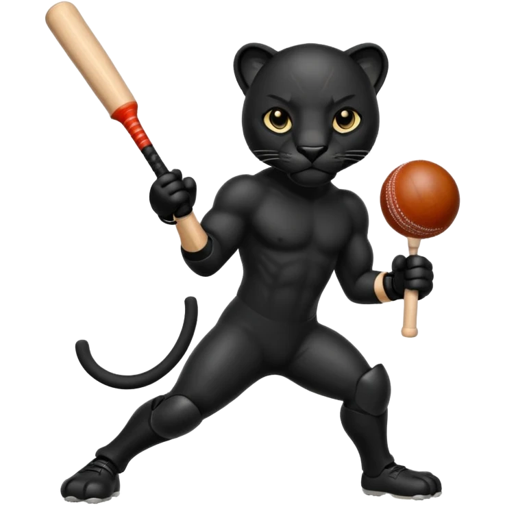  Panther in cricket emoji
