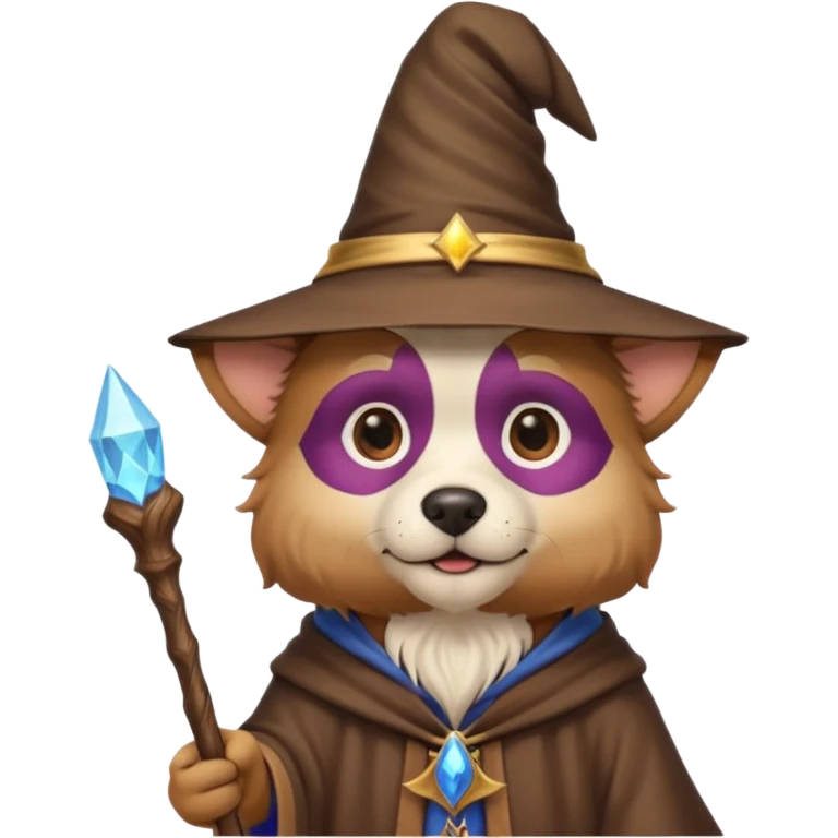 Dog wizard emoji