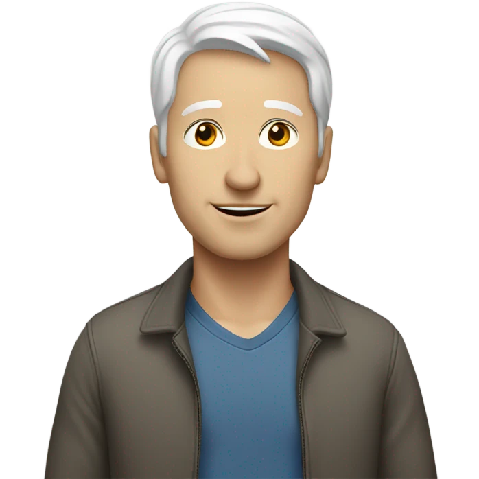 white skin man going for a walk emoji