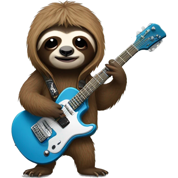 rockstar sloth emoji