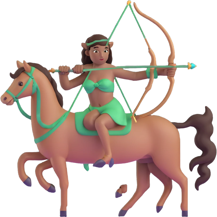 centaur holding a bow emoji