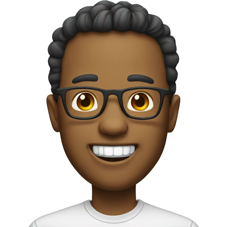 Nerd emoji with only two front teeth. Only two front teeth emoji