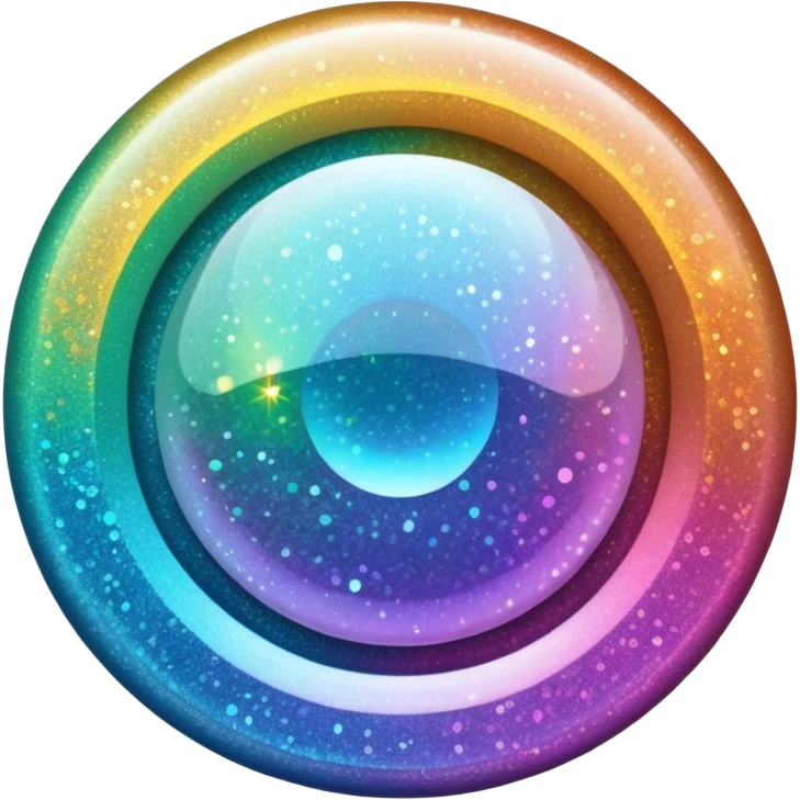 Glitter inner circle emoji