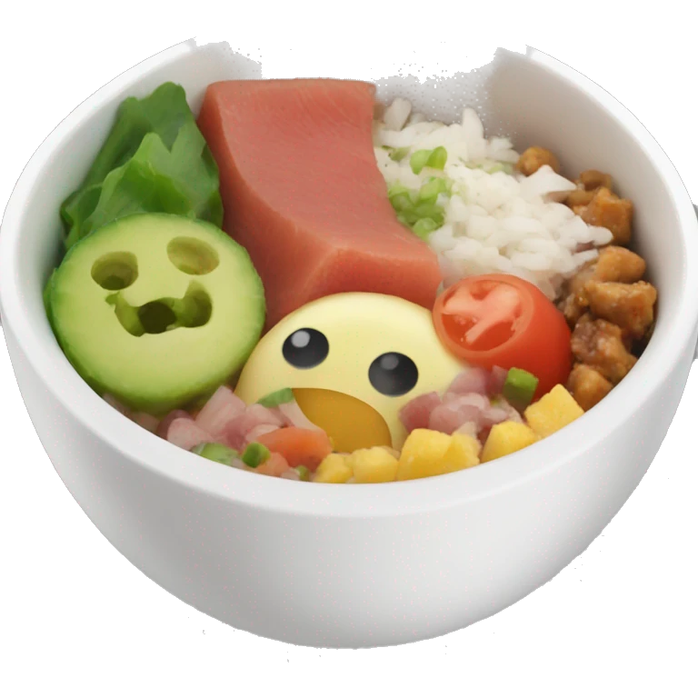 Poke bowl emoji